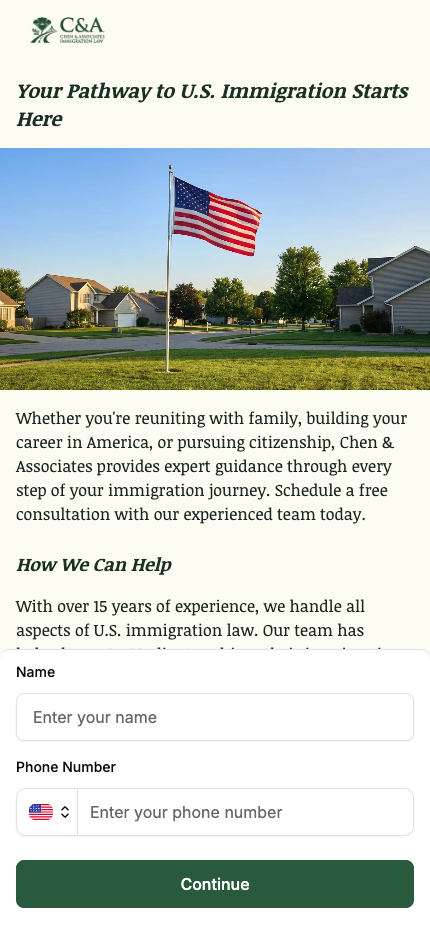 Professional Services Demo Screenshot